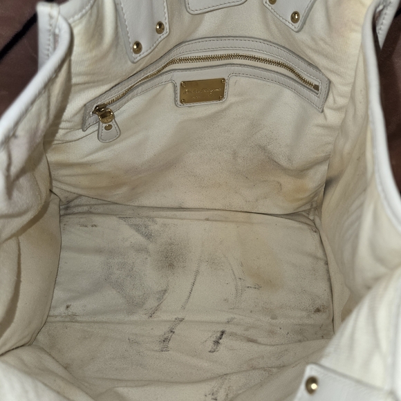 Salvatore Ferragamo Pink Canvas Tote Bag - Picture 12 of 13